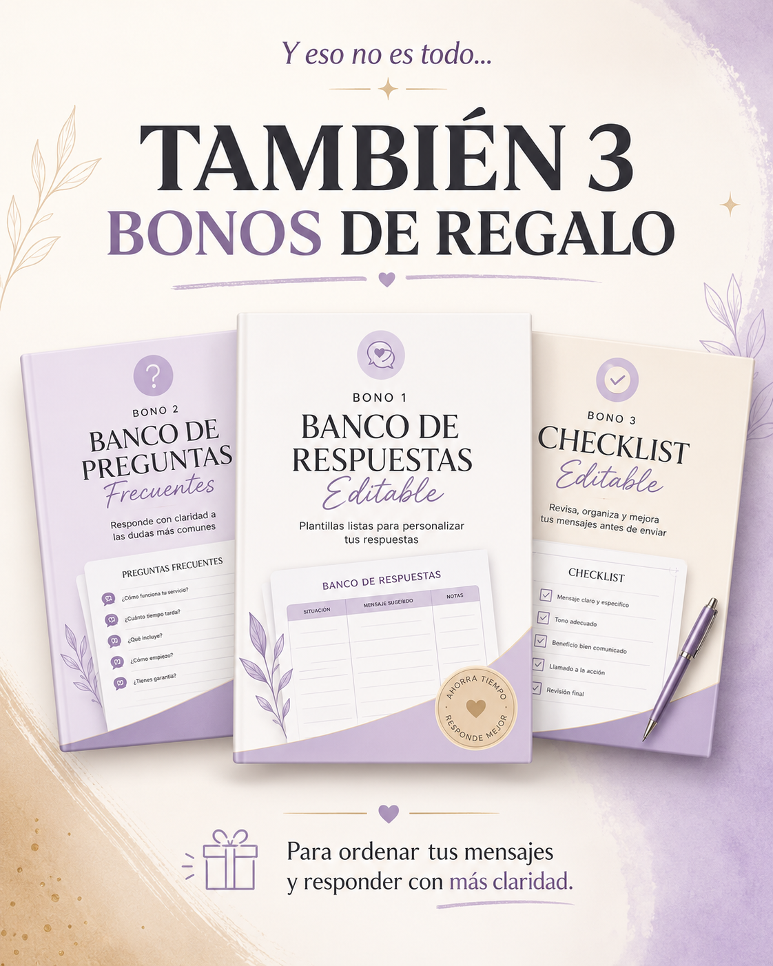 3 bonos extra de Respuestas Sin Miedo